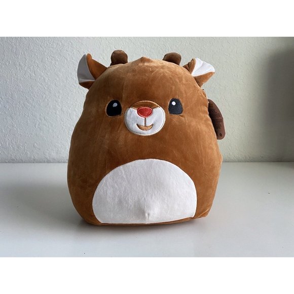 Squishmallows Other - Squishmallows Rudolph The Red Nosed Reindeer 12” Christmas Plush 2021 Brown Red